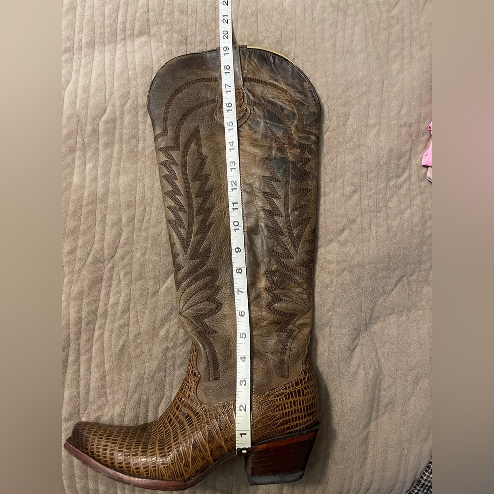 Rock’em Women’s Brown Tall Cowboy Boots - Picture 10 of 10